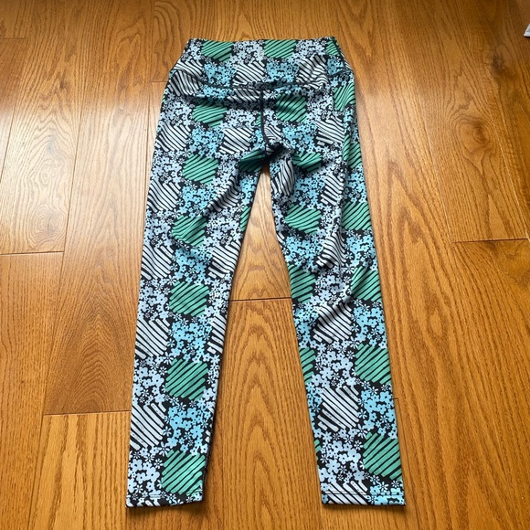 🆕 Free People Movement Daisy Check Print Ditsy Floral 7/8 Leggings S NEW - Picture 5 of 10